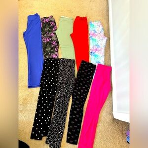 Colorful  lot of girls Leggings Set, size L